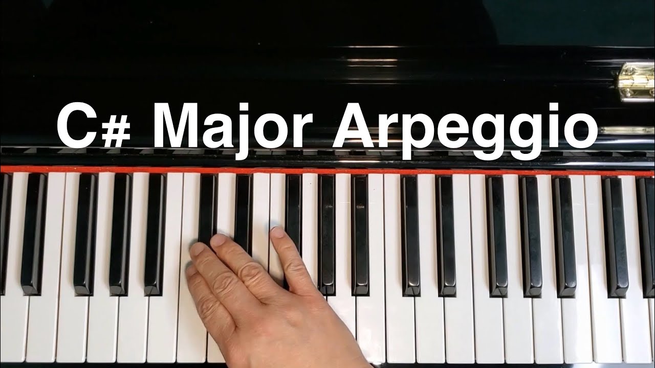 C Sharp (D Flat) Major Arpeggio Piano