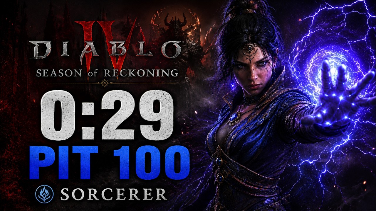 Diablo 4 Season 13 - Pit 100 Speedrun 0:29