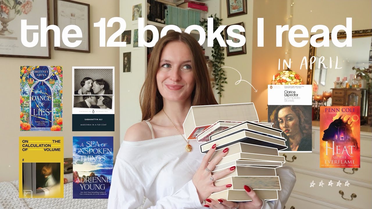 the 12 books I read in April from WORST to BEST 📖⭐️ April reading wrap up