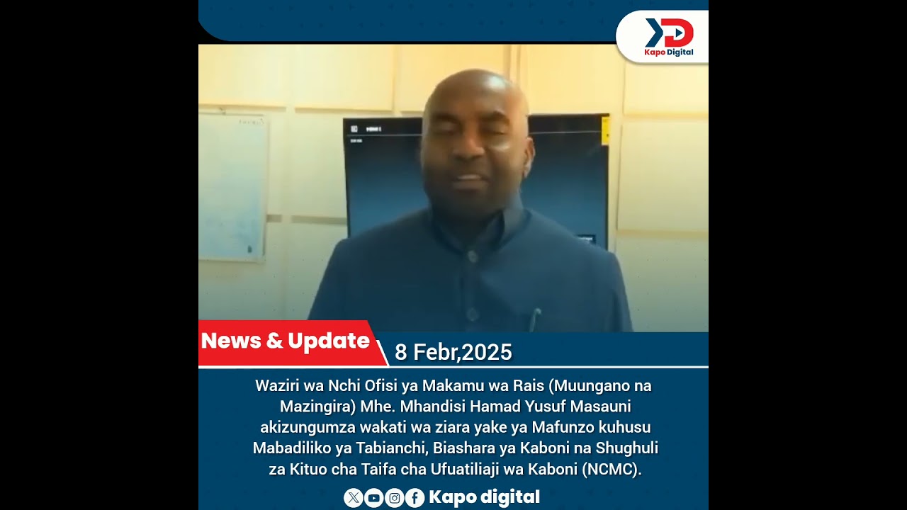 Masauni ziara yake ya Mafunzo kuhusu Mabadiliko ya Tabianchi,