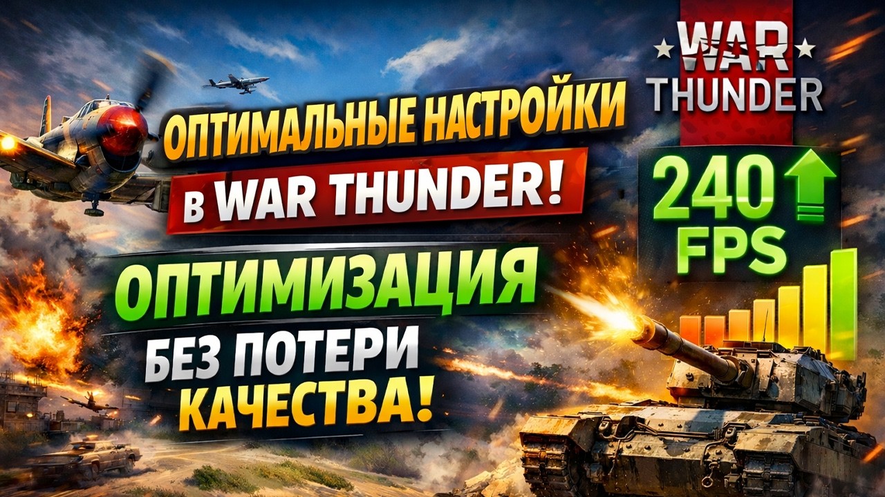 Максимальный FPS в War Thunder — оптимизация без потери качества!