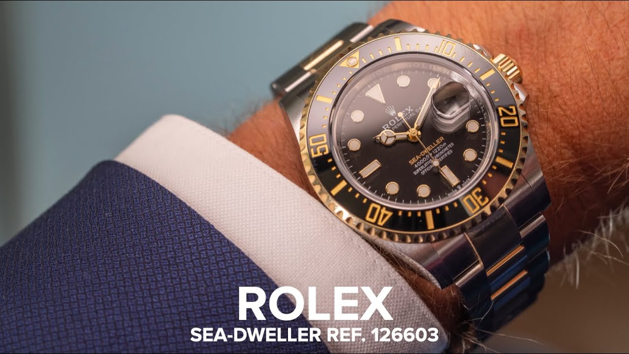 The Rolex Sea-Dweller ref. 126603 two-tone delivers true underwater opulence