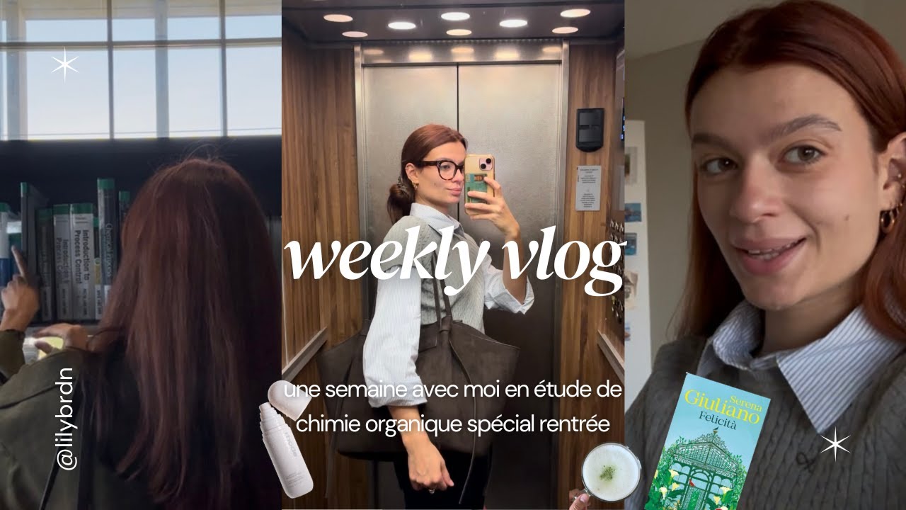 WEEKLY VLOG (rentrée scolaire master 2 chimie organique)