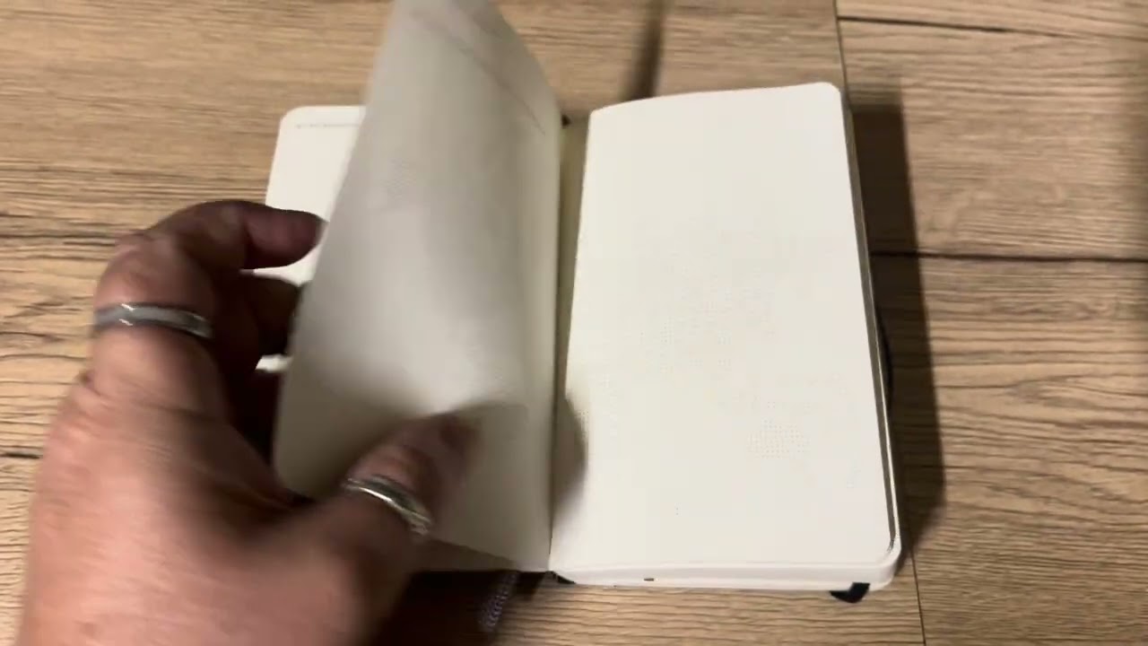 Pocket moleskin planner as a journal