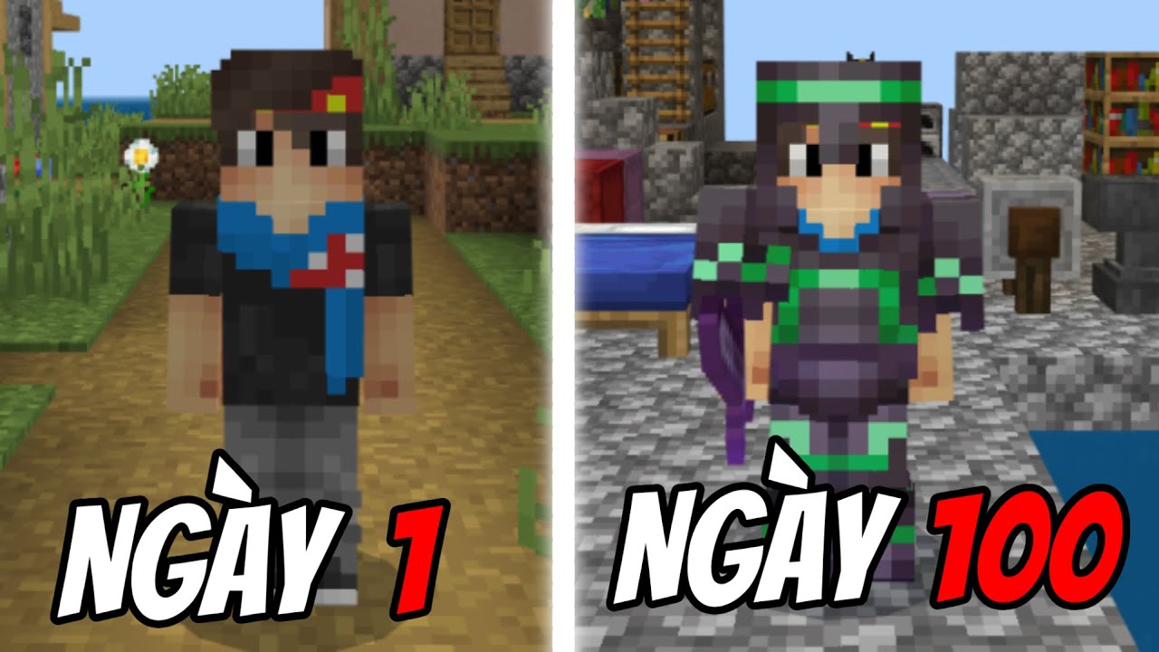 100 NGÀY SINH TỒN MINECRAFT BEDROCK CÙNG SHRIMP CLAN // ZuysTaam