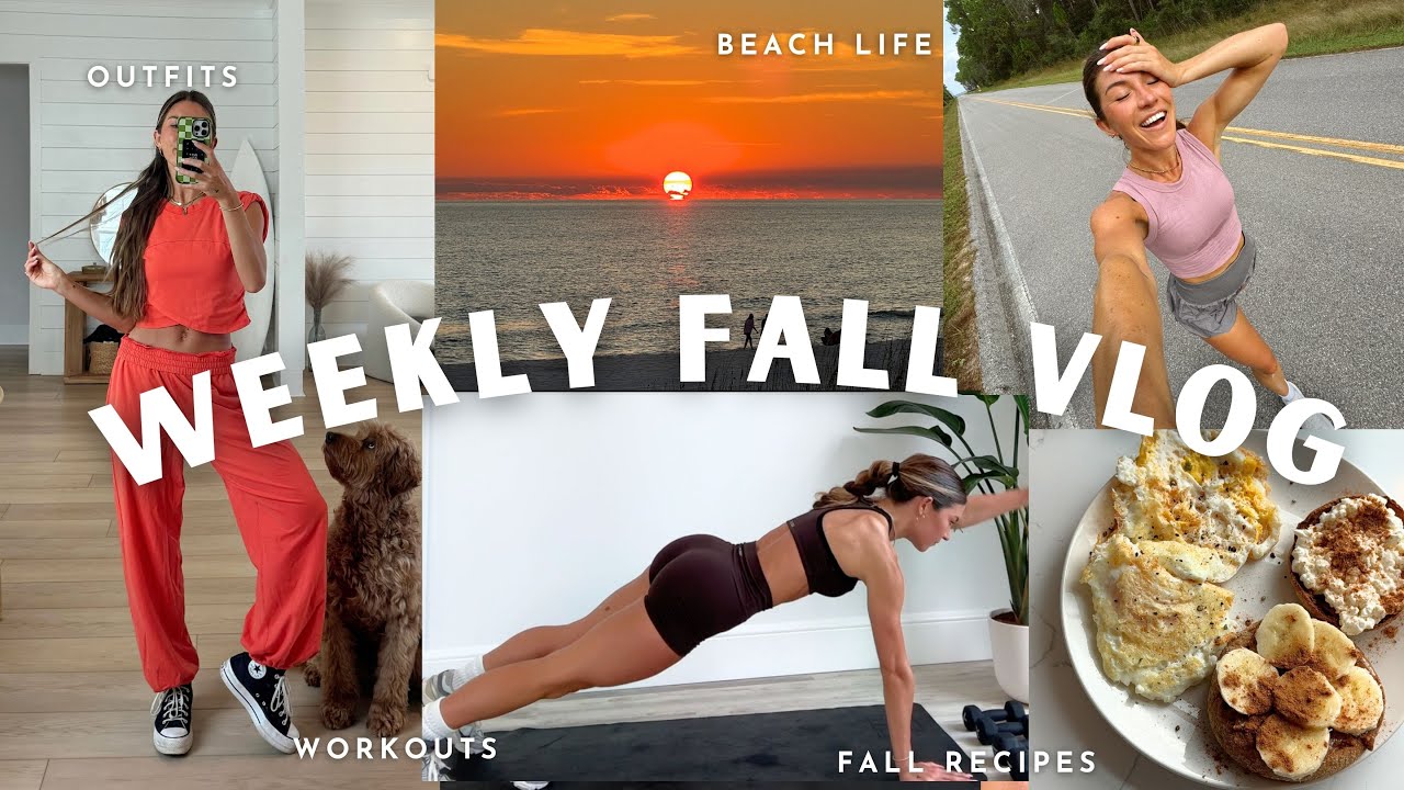 week vlog: staple meals, workouts, cleaning motivation + fall outfits !!!