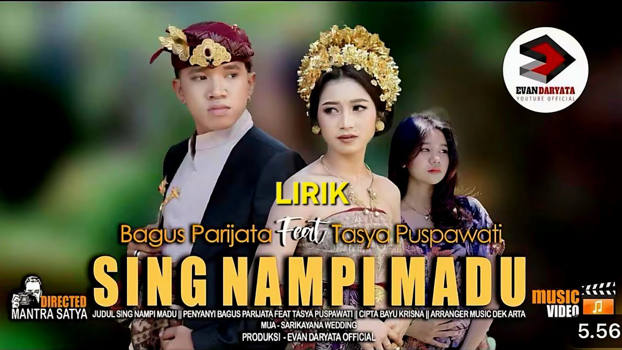 🔴LIRIK LAGU SING NERIMA MADU ▫️BAGUS PARIJATA FEAT TASYA PUTRI
