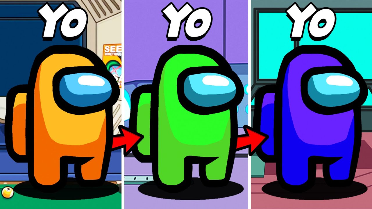 🔪 AMONG US PERO CAMBIO DE COLOR CADA 10 SEGUNDOS 🌈