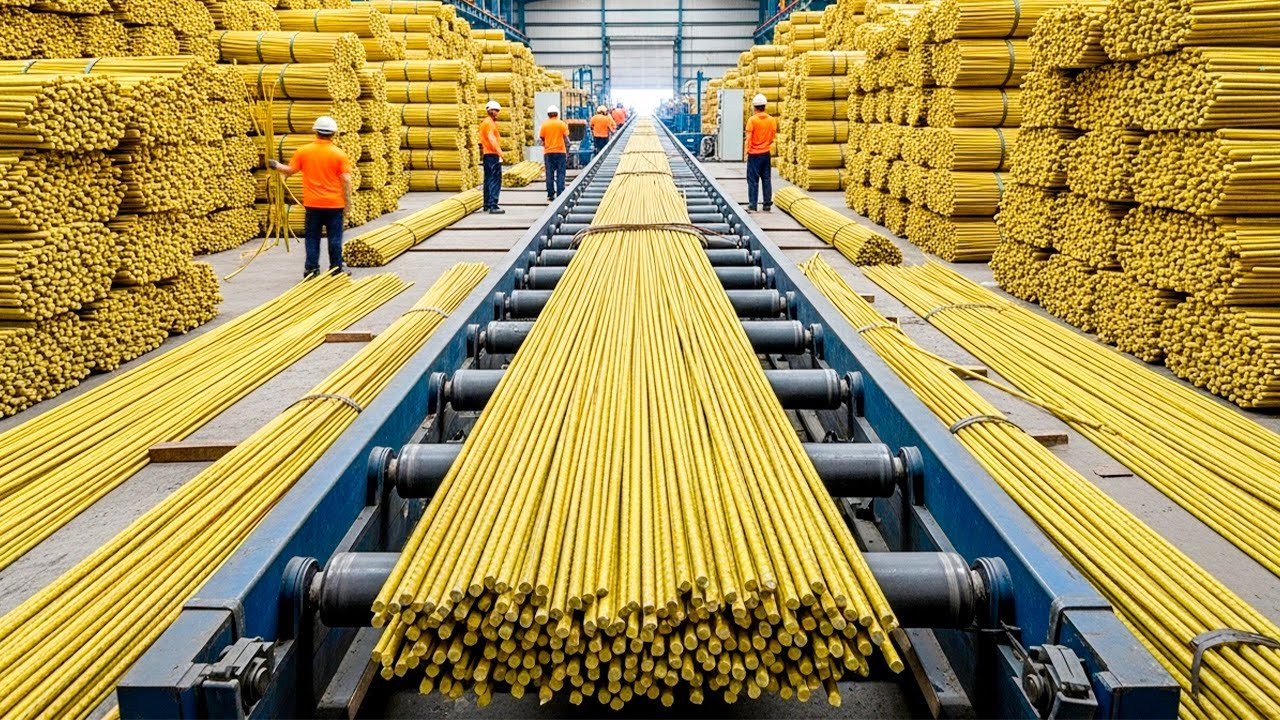 How Fragile Glass Fibres Become Rebar Stronger Than Steel | The Complete Pultrusion Process