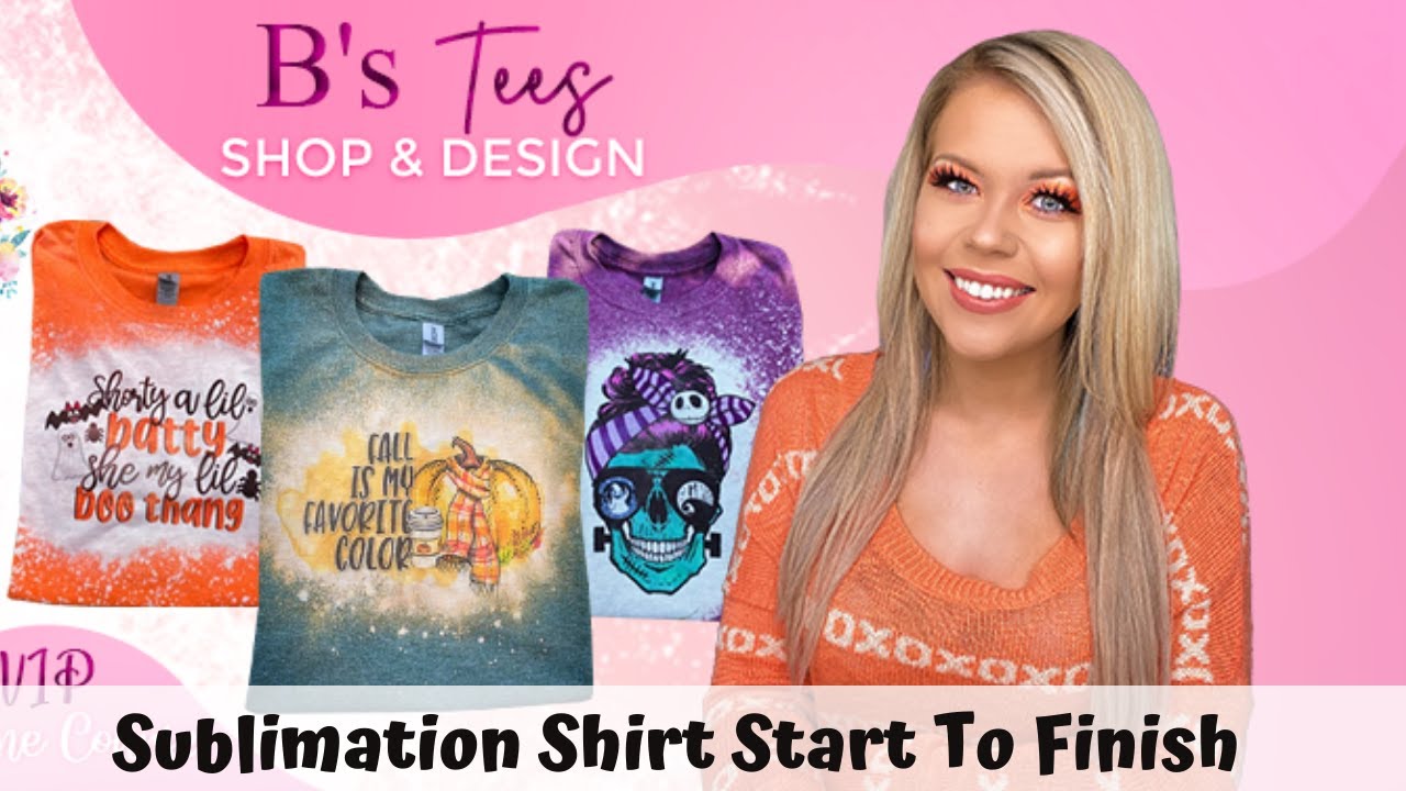 Bleached Sublimation Shirt Start To Finish (How To)