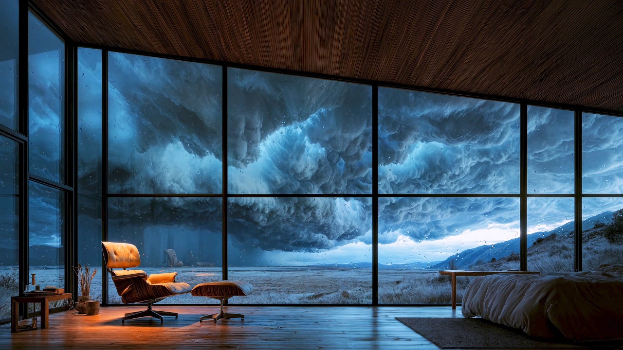 Can’t Sleep? Hypnotic Storm Clouds & Rain - Dark Ambient for Deep Sleep