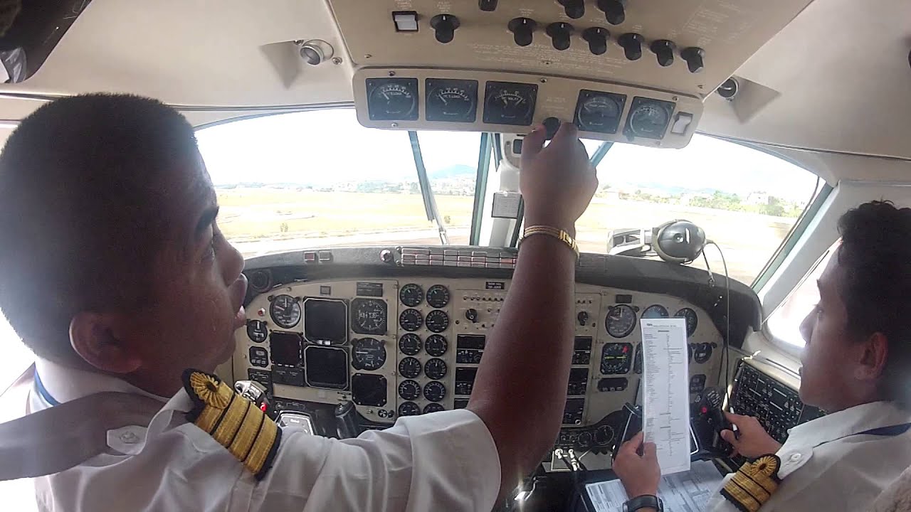 Start up and Take off King Air