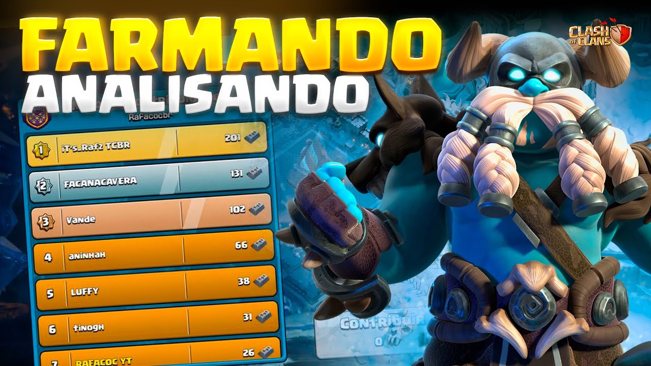 COMPLETANDO EVENTO + FARMANDO E ANALISANDO VILAS! Clash of Clans