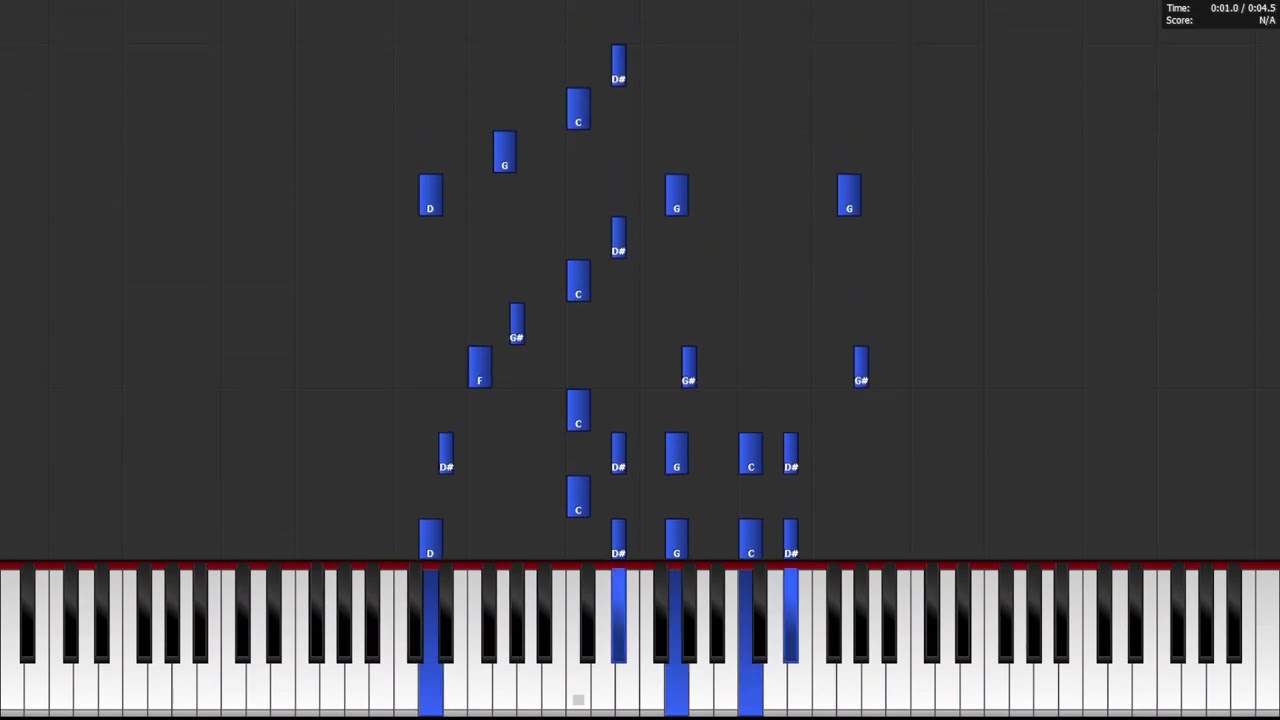 Young Thug - Check Piano Tutorial (MIDI for Piano From Above / Synthesia)