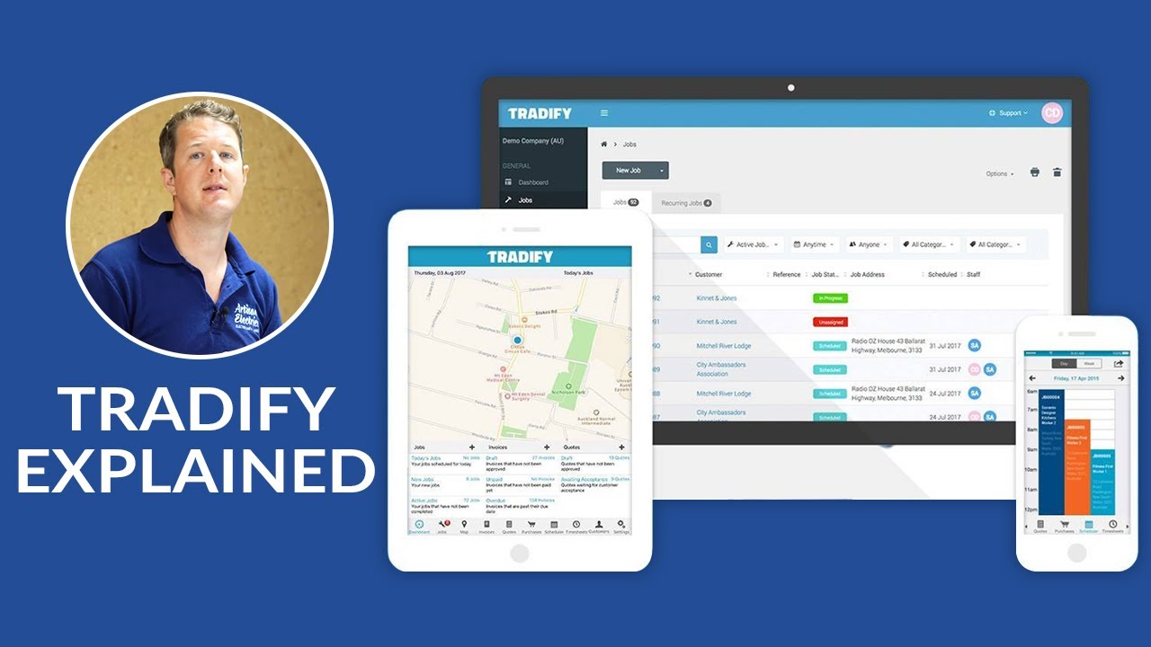 Объяснение программного обеспечения Tradify для управления заданиями &mdash; программное обеспечение дл...