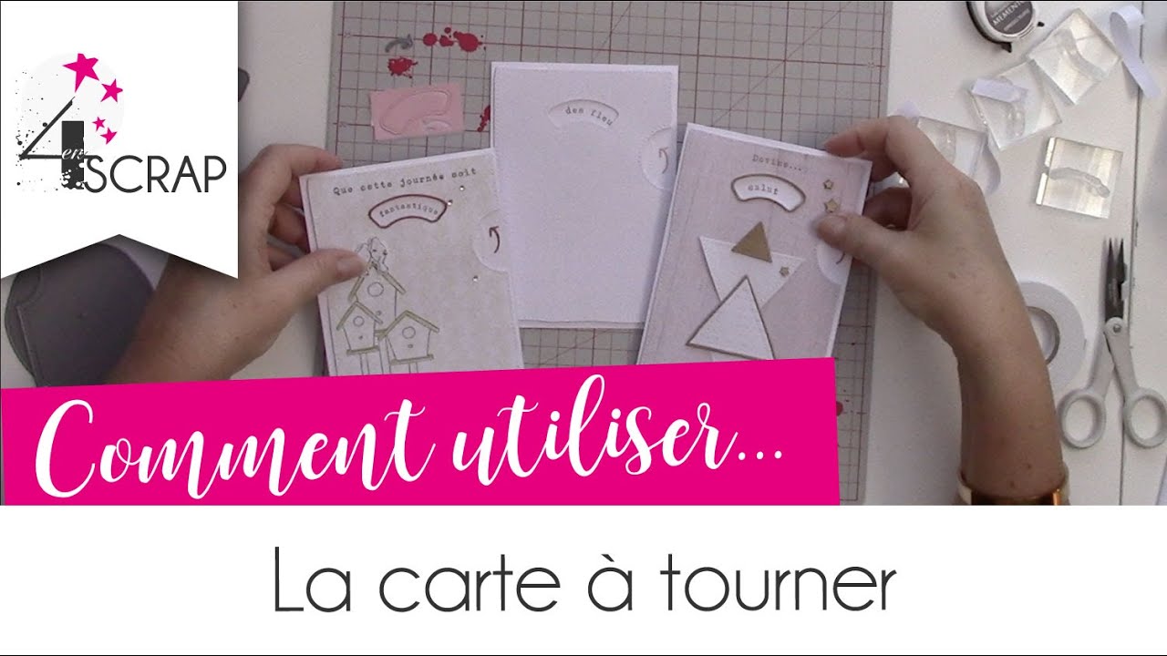 Comment utiliser la matrice carte à tourner #4enscrap