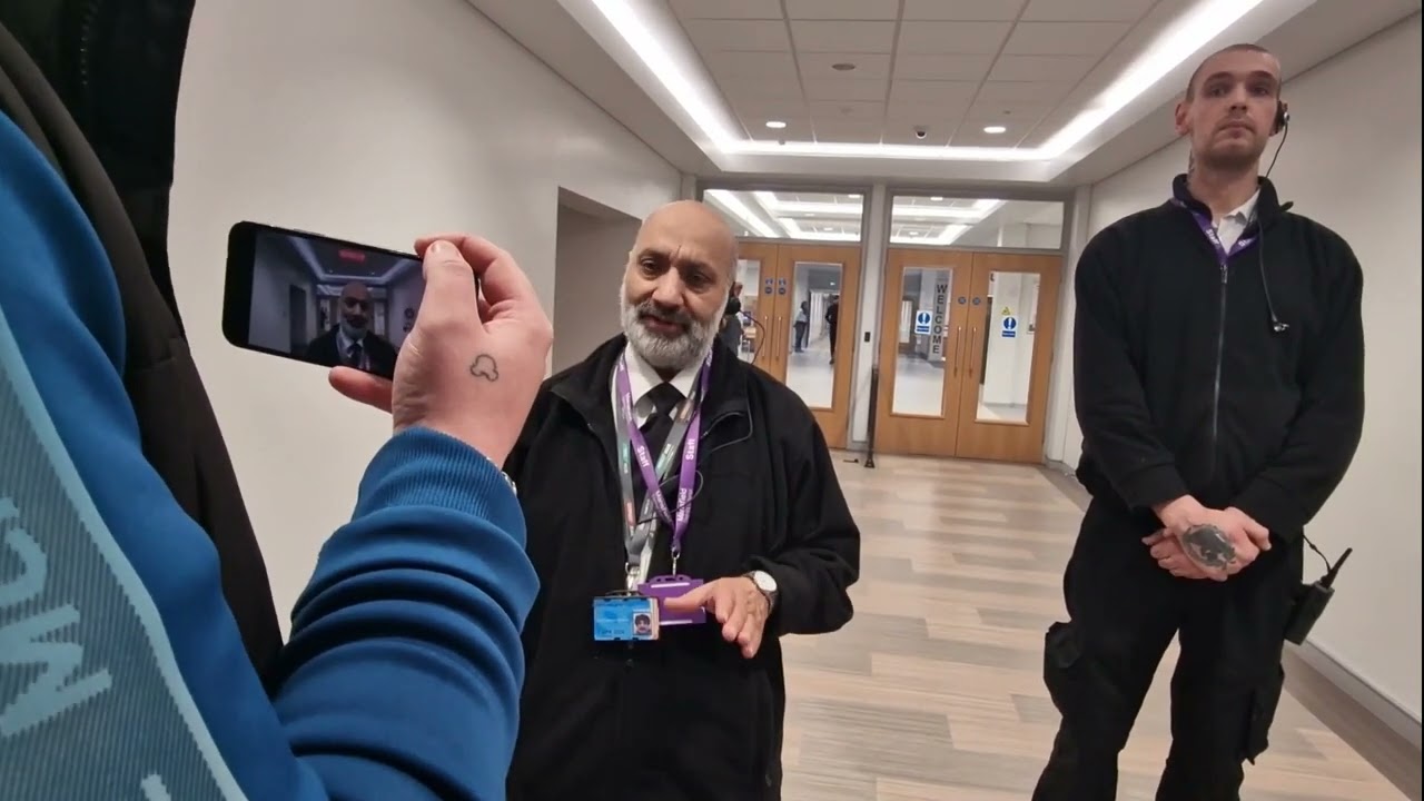 DUMBEST SECURITY WANT US TO LEAVE BUT WONT TRESPASS US!! 🤣 MANSFIELD CIVIC CENTRE!!