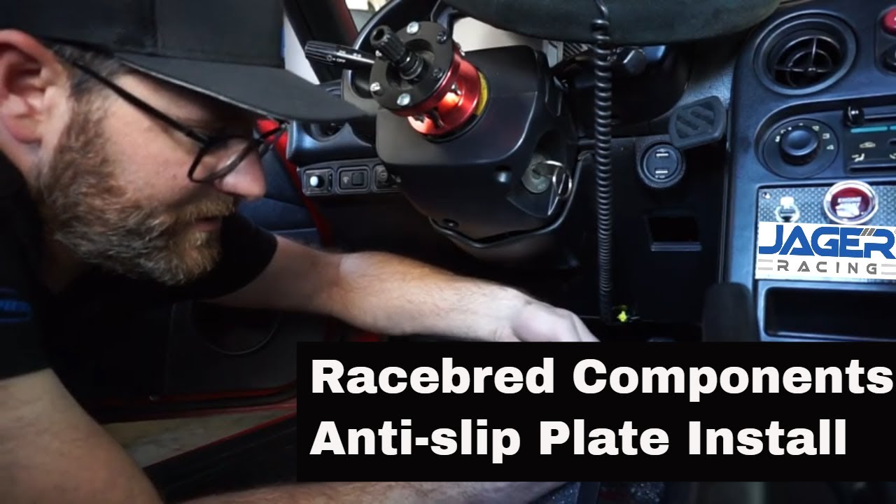 Racebred Components Universal Anti-Slip Heel Plate Install