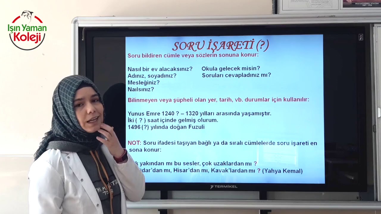 5. Ve 6. Sınıf Türkçe, Noktalama İşaretleri 2