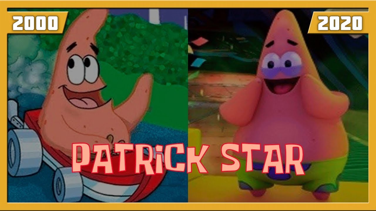EVOLUTION OF PATRICK STAR IN GAMES (2000-2020)