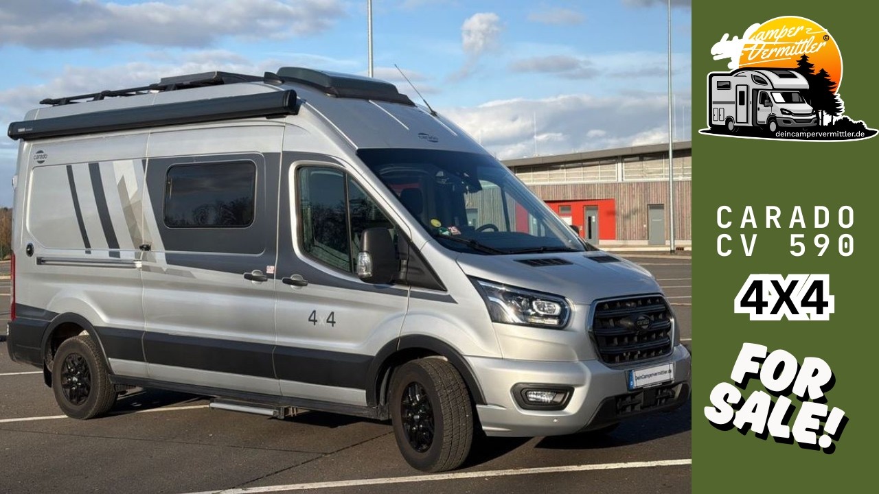 Kastenwagen CARADO CV 590 4x4 Camper Van | Solar - TV - AHK - Garantie