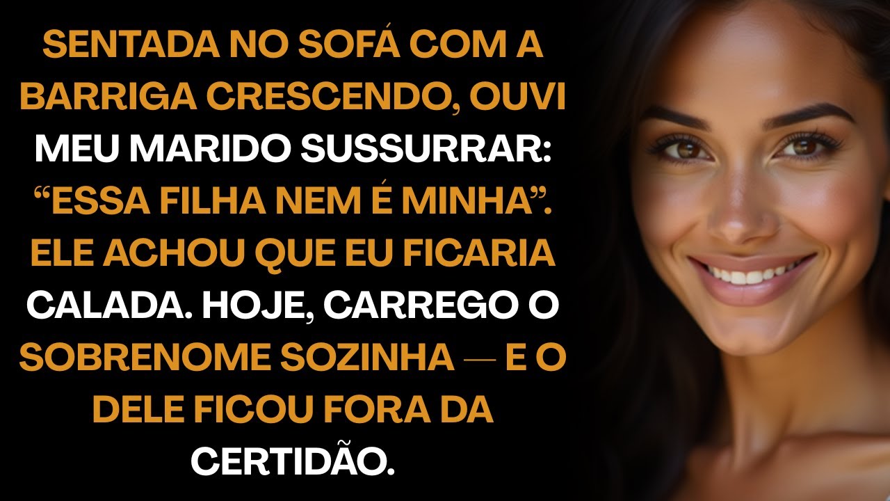 “Grávida e quieta no sofá, ouvi meu marido sussurrar que a filha nem era dele — hoje carrego o....