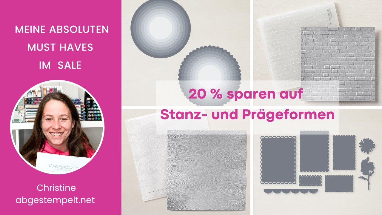 Aktion Herbst/Winter⎜20% sparen auf Stanz- & Pr&auml;geformen⎜viele Stampin' Up!&reg; Produkte reduziert!