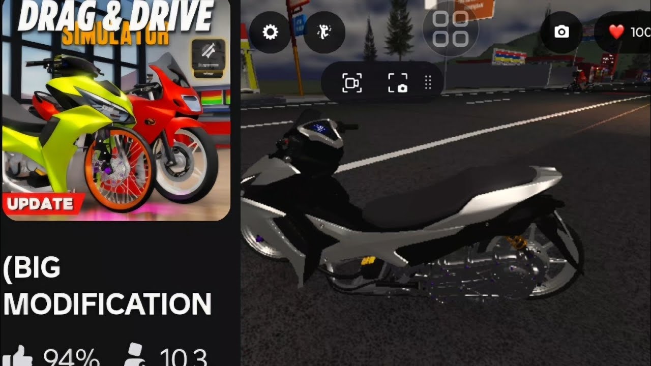 SERUU!!!!!!!  MOTOR MOTORAN ADV GAMERS DRAG DRIVE SIMULATOR UPDATEE!!!
