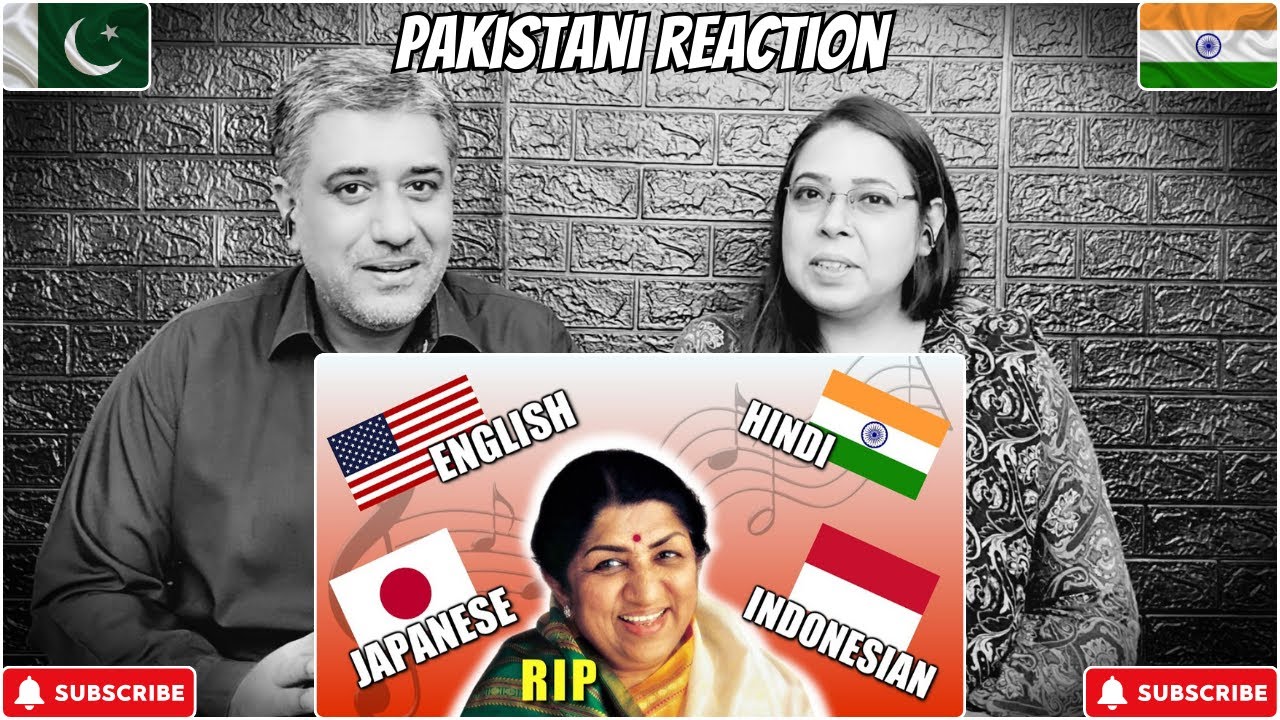 Lata Mangeshkar Singing In 29 Languages | Reaction