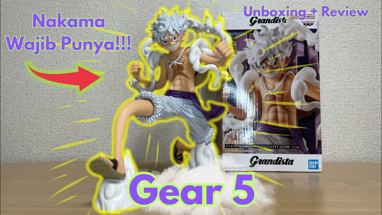 Sun God Nika!!! Unboxing and Review Figure Luffy Gear 5 Grandista by Banpresto