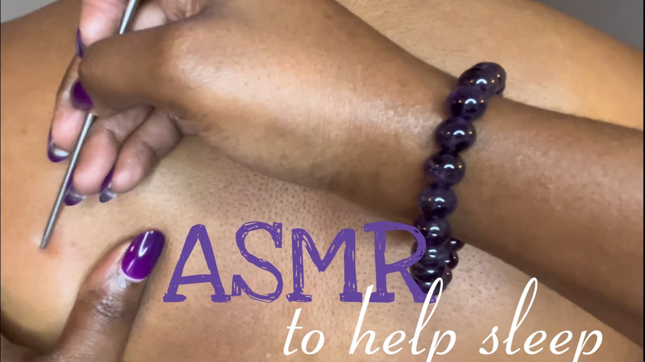 ASMR💜|| Back SCRATCH & Nitpicking. Best SLEEP triggers. Sweet Dreams😴💤💫