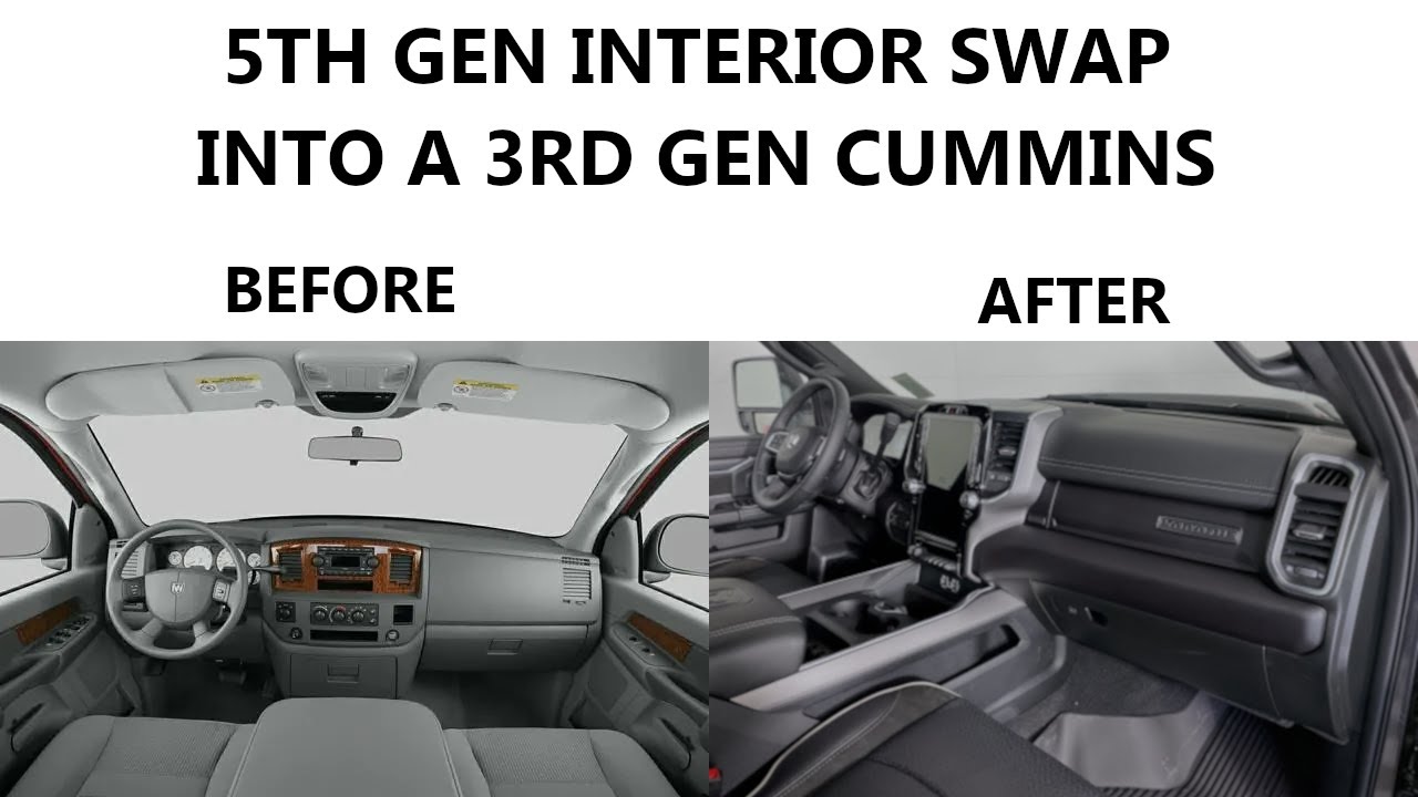 5th gen Laramie interior swap into a 3rd gen ram