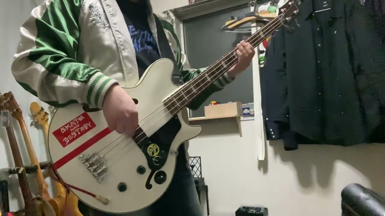ピンク・レディー - サウスポー　(ベース弾いてみた) Epiphone Jack Casady Bass