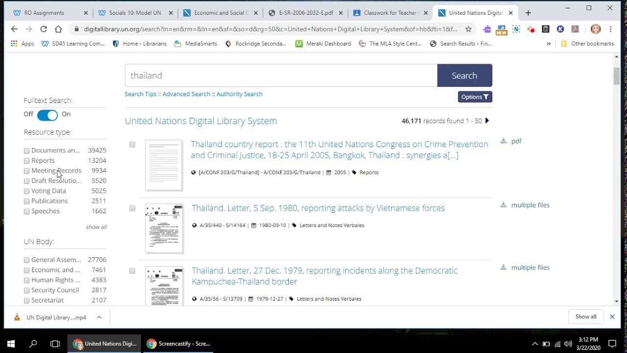 How to use UN Digital Library
