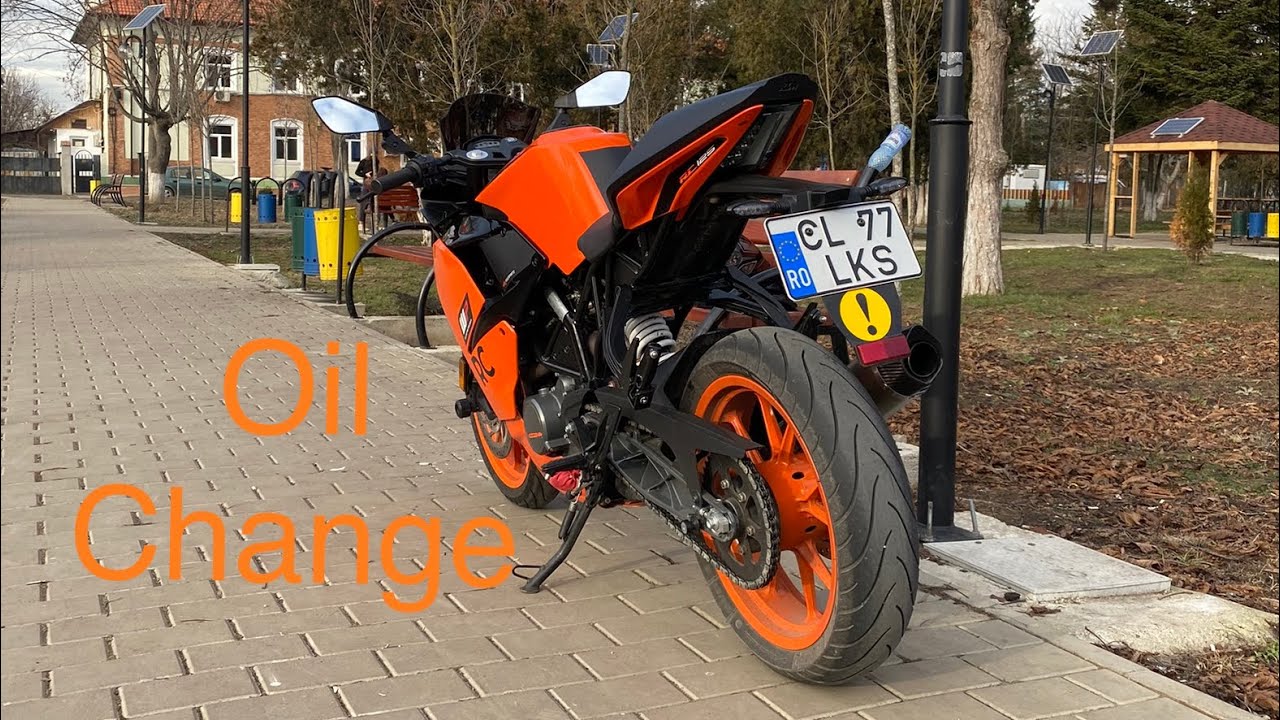 KTM RC 125 oil & oil filter change  | Rc 200, Rc 250, Rc 390