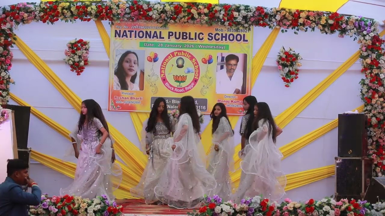 Mix song performance by National Public School, Rajgir 