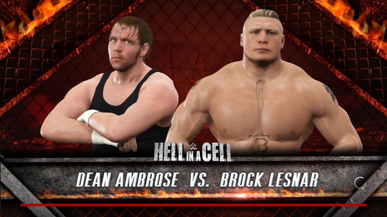 WWE 2K17 Hell in a Cell – Dean Ambrose vs Brock Lesnar 🔥 Brutal Match Gameplay | Geeth Gaming