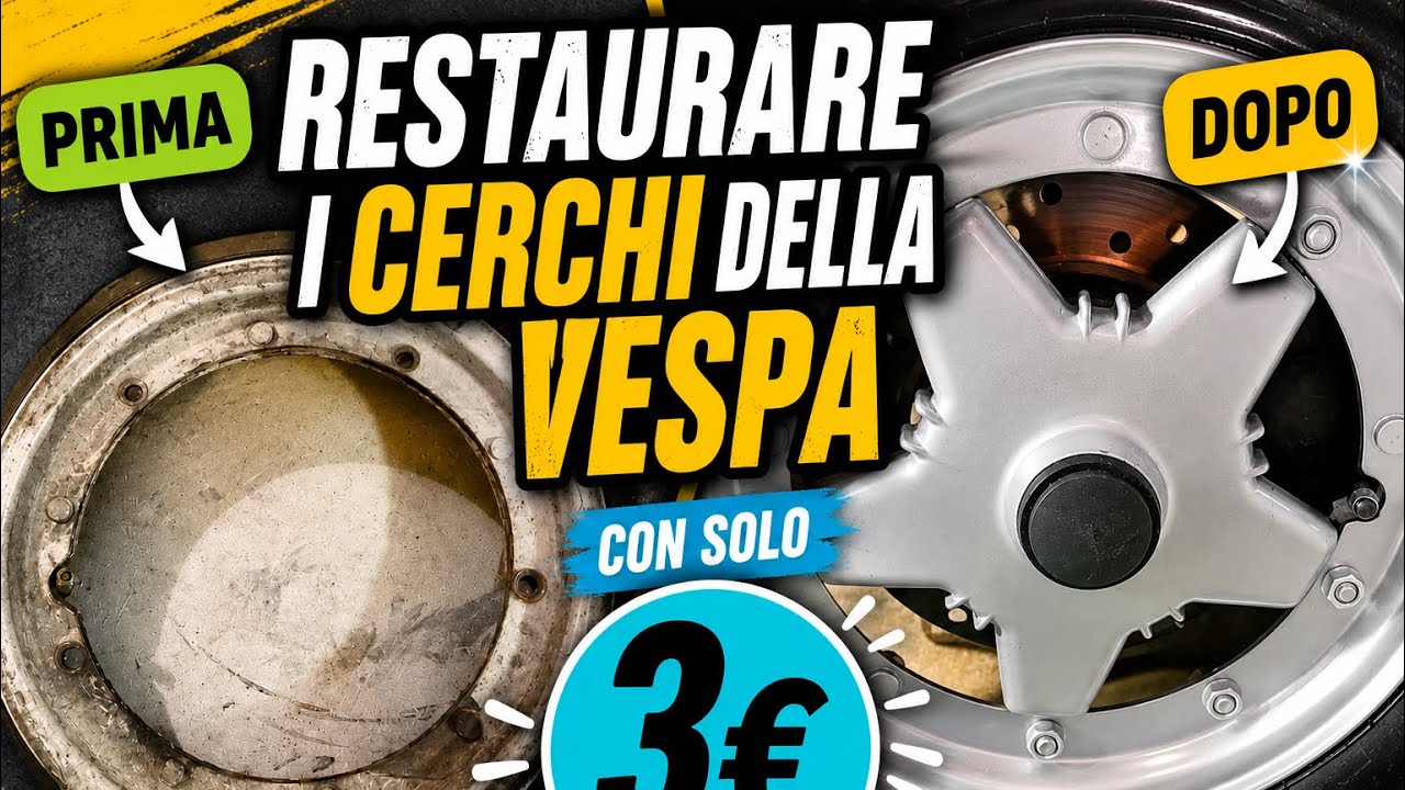 come NON restaurare cerchi Vespa con 3€ | Vespa px150