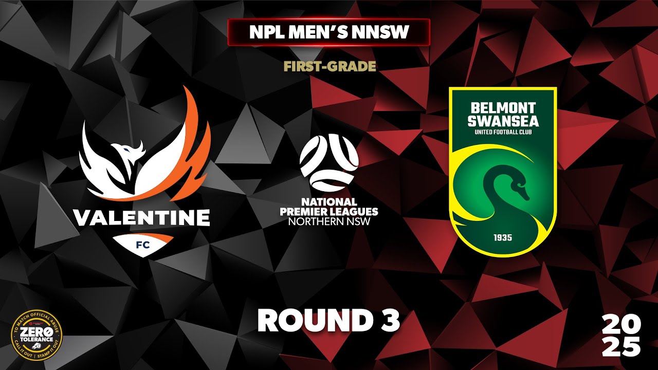 NPL Men's NNSW Round 3 First Grade - Valentine FC v Belmont Swansea United