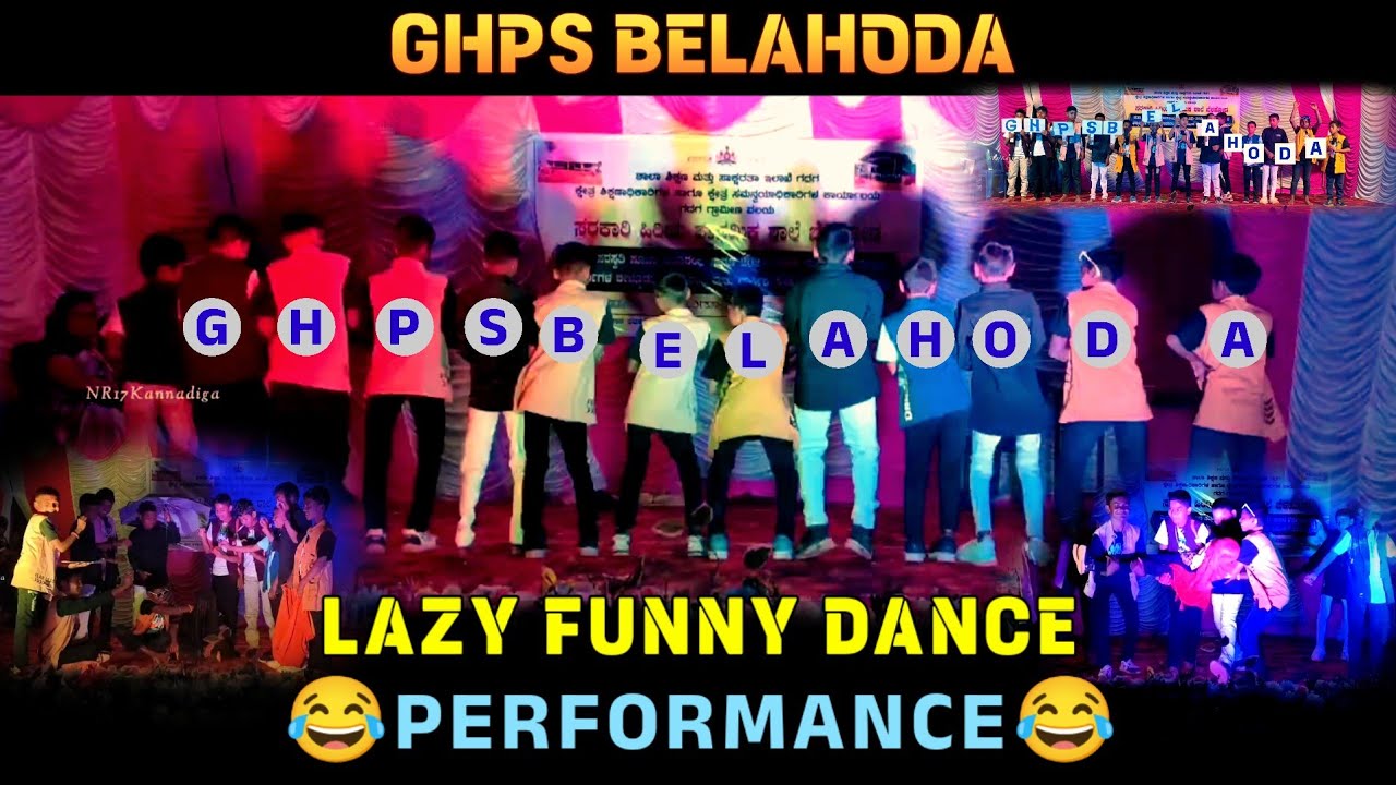 Lazy Funny dance performance | GHPS Belahoda | Dance video | NR17Kannadiga .