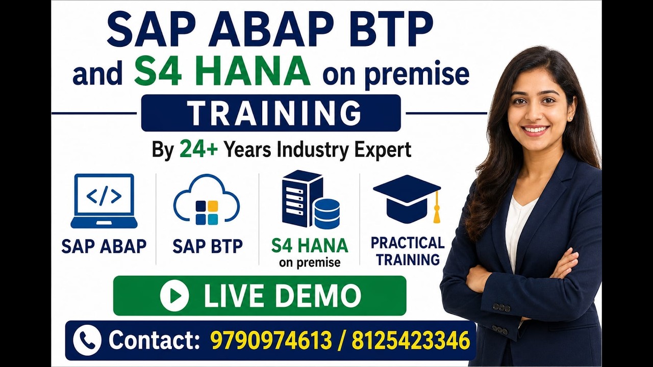 SAP ABAP BTP LIVE DEMO BY ANIL KRISHNA ( 24+yrs experience)