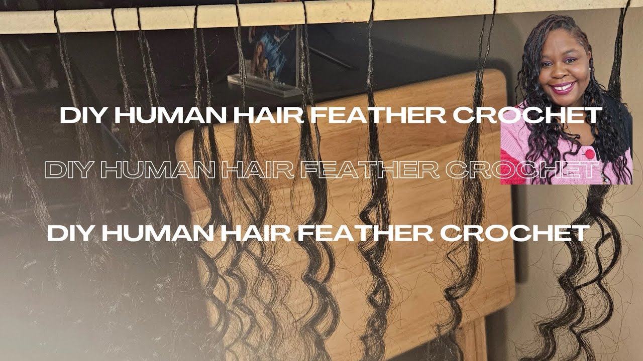I Made Feather Crochet Hair with Human Hair 😍 (DIY Tutorial)