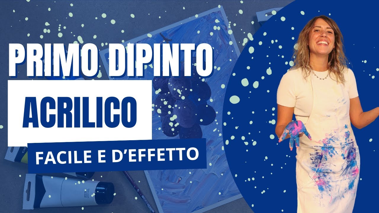 PRIMO DIPINTO AD ACRILICO PER PRINCIPIANTI 🍇 | Tutorial pittura acrilica | Come dipingere la frutta