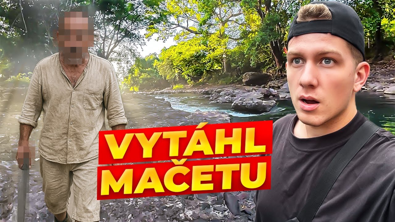 Tajn&eacute; term&aacute;ln&iacute; vodop&aacute;dy uprostřed džungle a t&yacute;pek s mačetou! 🇸🇻