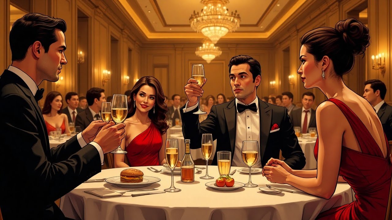 En nuestra cena de aniversario, mi esposa brindó por su amante con los papeles del divorcio