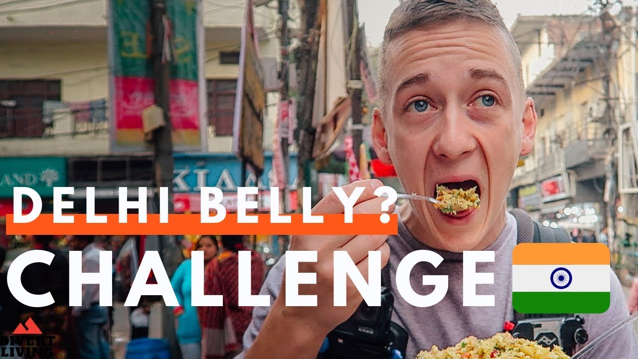 MOUTHWATERING Indian Street Food - Delhi Belly Challenge ? 🇮🇳