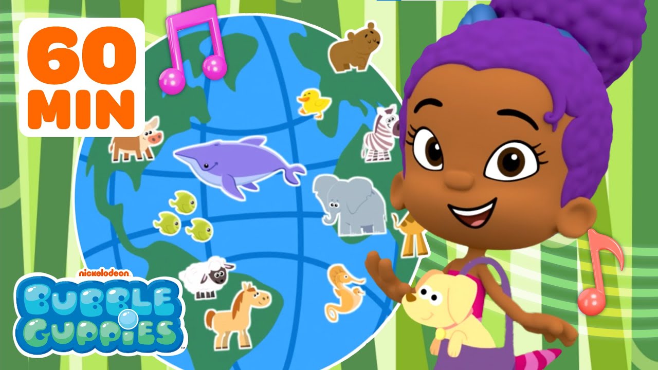 Zooli's Wild Animal Rescues! 🐳 w/ Songs, Games & More for 60 Minutes | Bubble Guppies