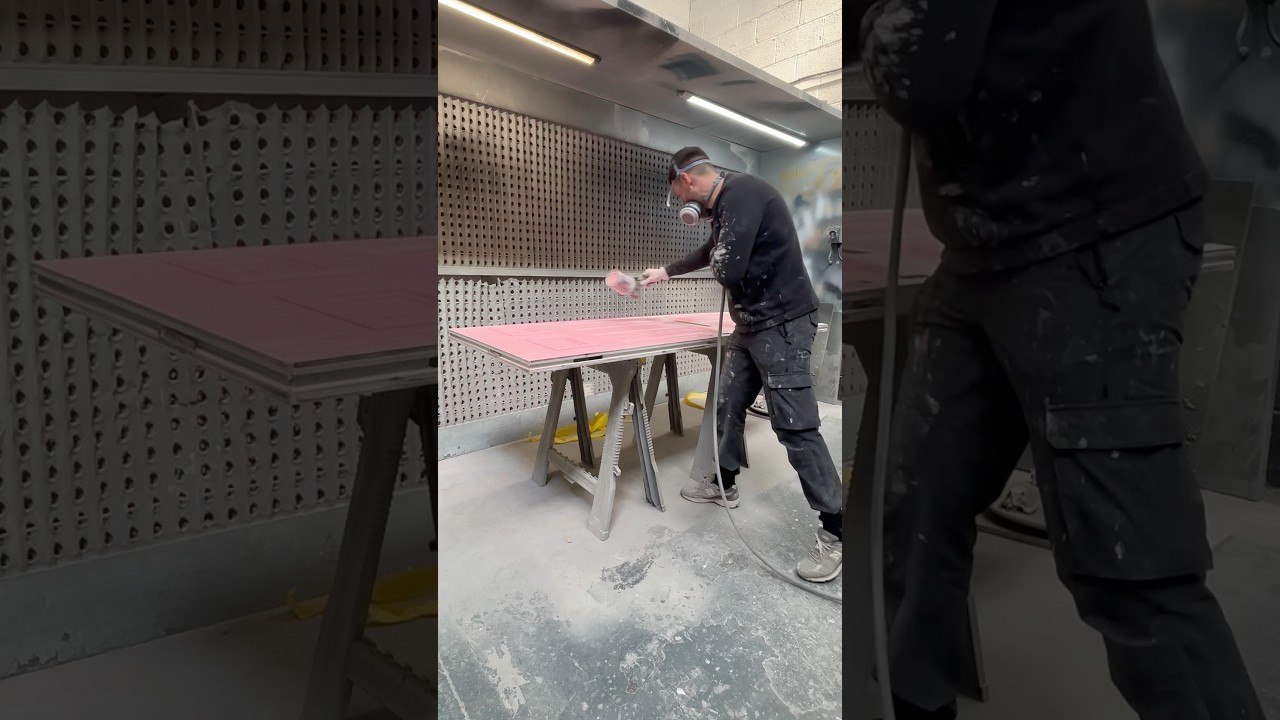 Spraying A Composite Door Pink 🩷 