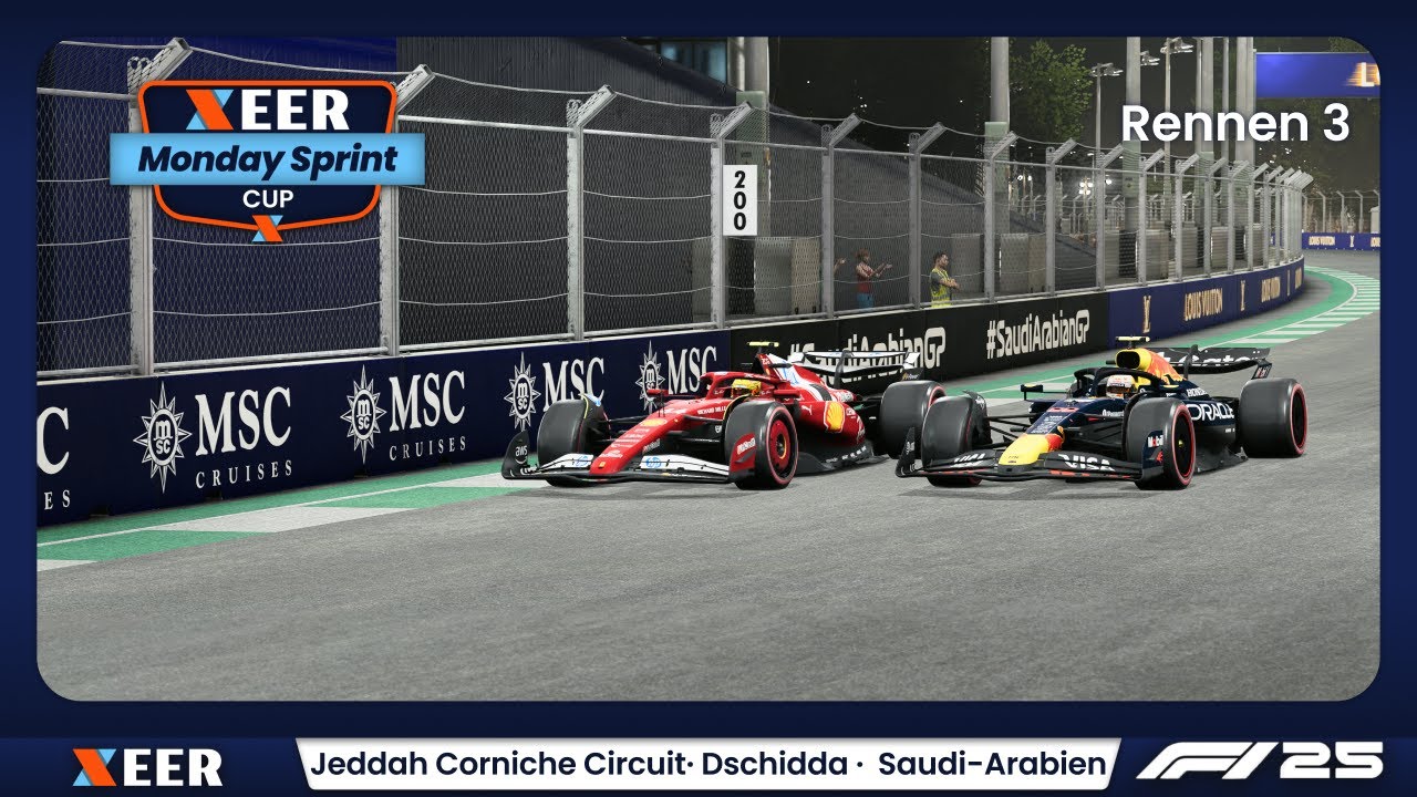 F1 25 - Monday Sprint Cup Seasion 10 - Rennen 3 Saudi Arabien Try1 | European Elite Racing