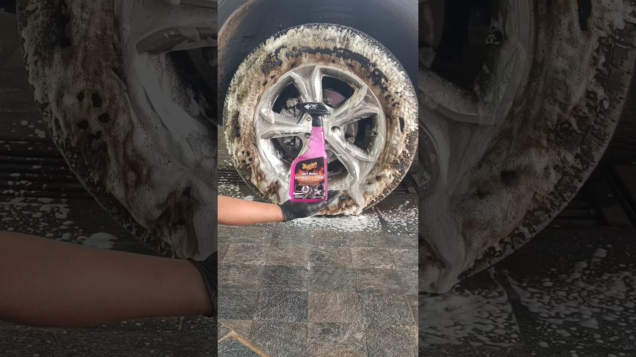 Meguiars Hot rims wheel &Tire cleaner#viralshorts#detailing